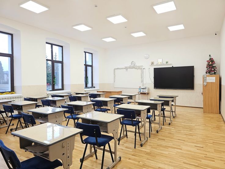 Spacious classrooms for regular teaching and learning activities.